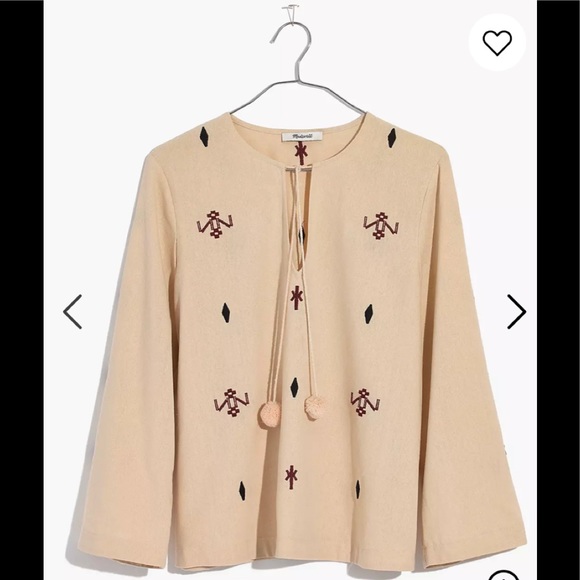 Madewell Embroidered Fringe Top - Picture 4 of 9